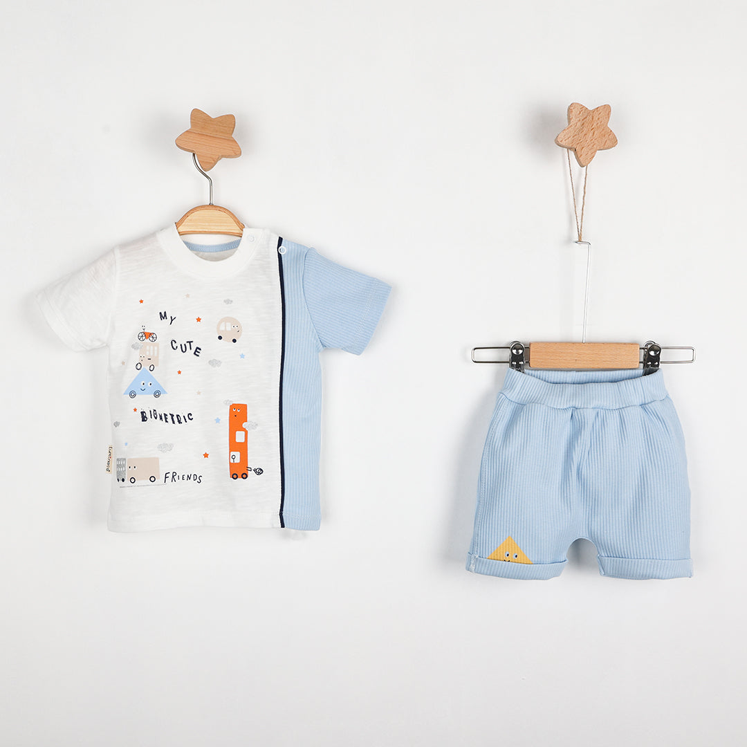 Robotic Baby Casual Shorts Set-1