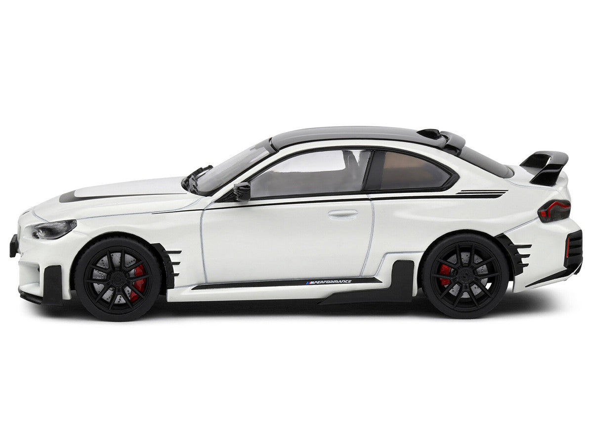 2023 BMW M2 M Performance (G87) Alpine White with Black Top 1/43 Diecast Model Car by Solido