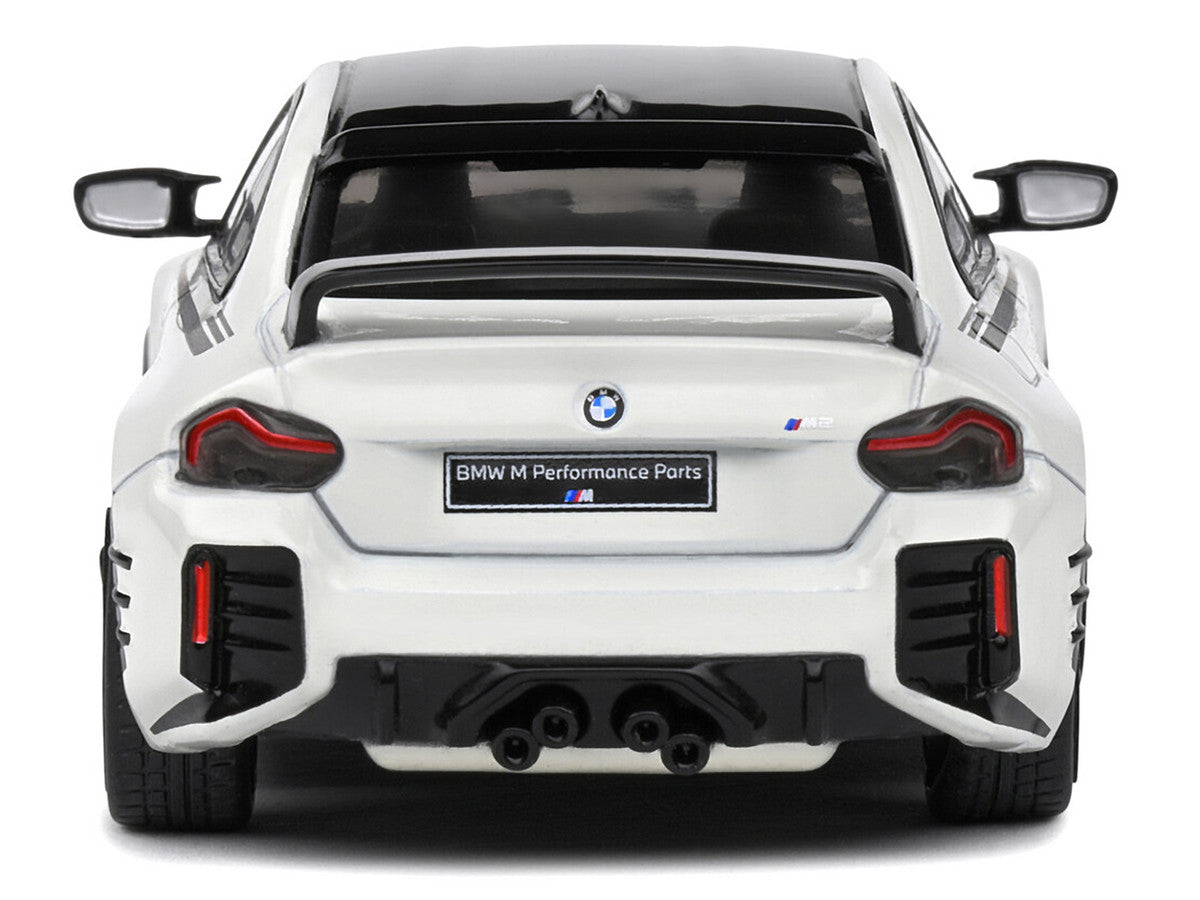 2023 BMW M2 M Performance (G87) Alpine White with Black Top 1/43 Diecast Model Car by Solido