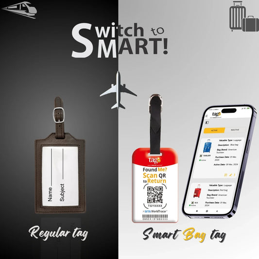 Smart Bag Security Tag -  Iceland Flag [Pack 2]