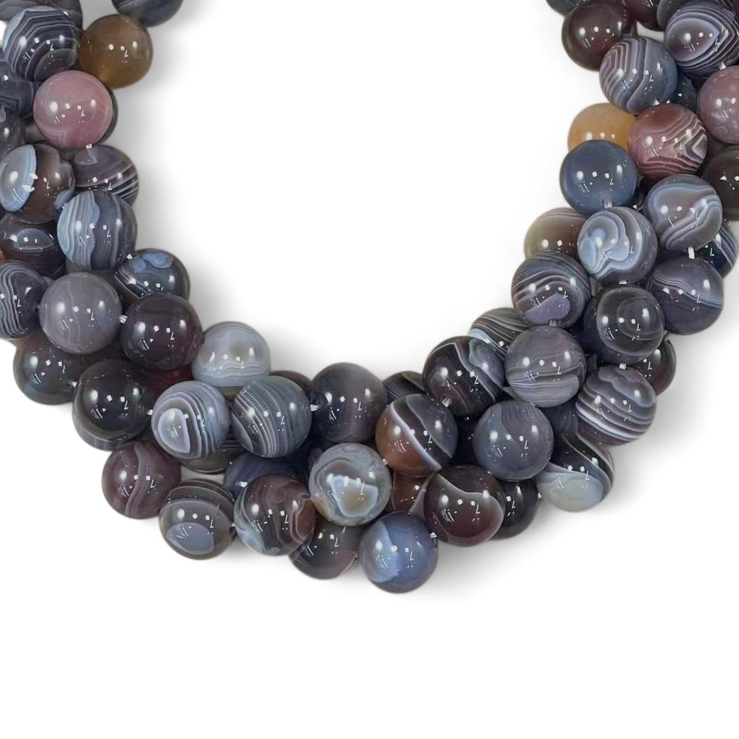 Botswana Agate A Grade Round 12mm